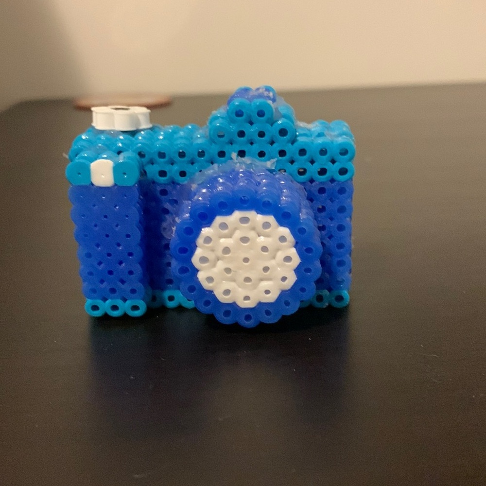 Folk art camera decoration